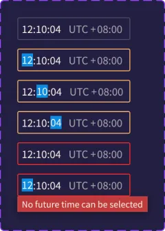 Table UI with strategy links and layout settings